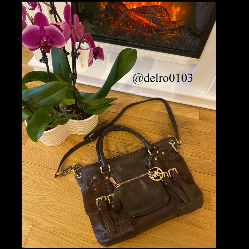 Michael Kors McGraw brown satchel